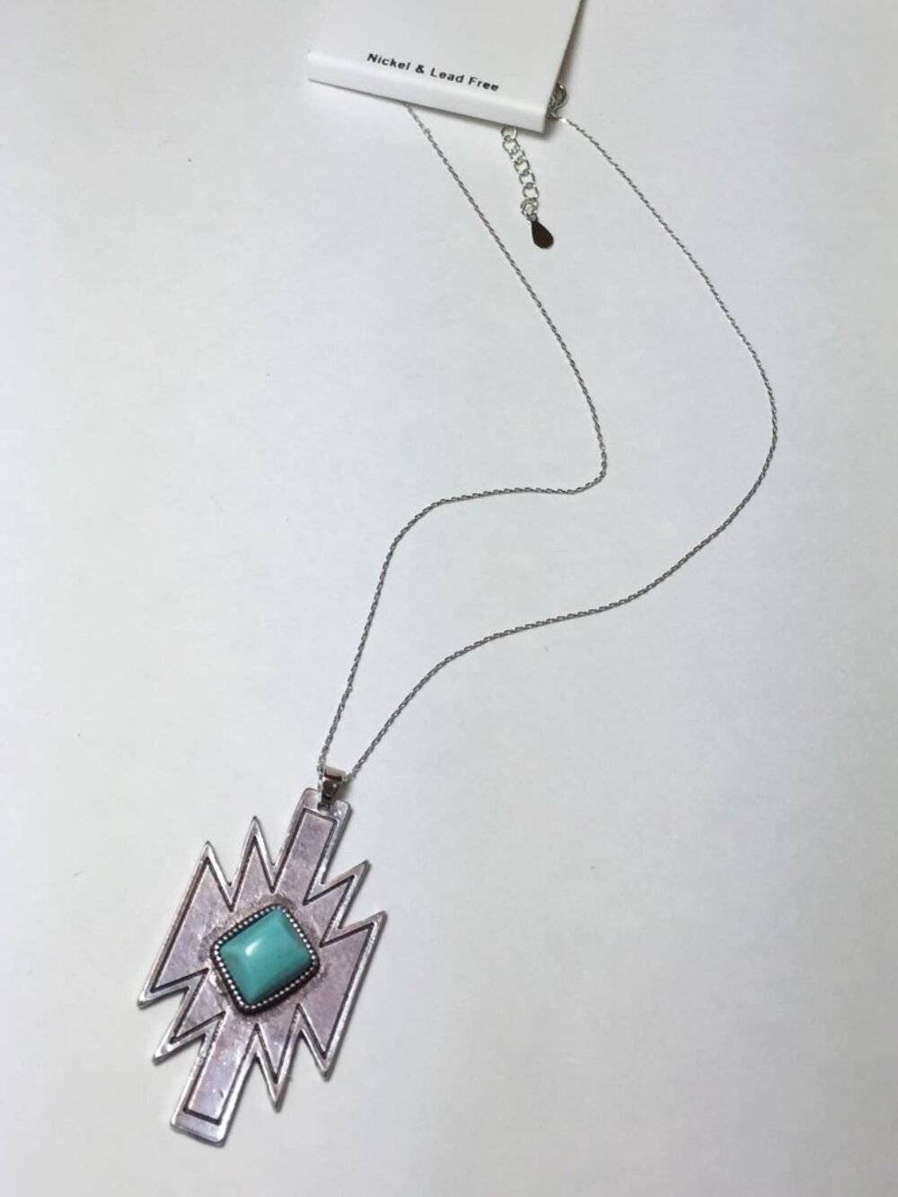 Natural Turquoise Pendant Style Necklace Isac Trading Co.